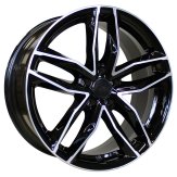 Alu kola Arceo 216, 18x8 5x112 ET45, černá + leštění