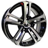 Alu kola Racing Line A5017, 17x7 4x108 ET25, černá + leštění