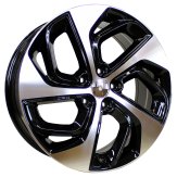 Alu kola Racing Line B1278, 19x7.5 5x114.3 ET53, černá + leštění