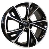 Alu kola Racing Line B1566, 19x8.5 5x112 ET35, černá + leštění