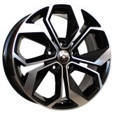 Alu kola Racing Line B5168, 18x7.5 5x114.3 ET46, černá + leštění