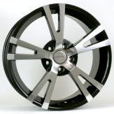 Alu kola Racing Line E711, 18x8 5x114.3 ET38, černá + leštění