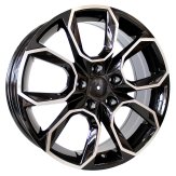 Alu kola Racing Line SK516, 19x8.5 5x112 ET40, černá + leštění