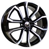 Alu kola Racing Line V515, 19x8 5x108 ET42, černá + leštění