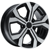 Alu kola AGT 17260, 17x6.5 5x114.3 ET40, černá + leštění