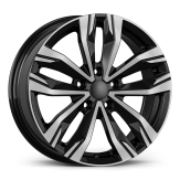 Alu kola AGT 17276, 17x7 5x114.3 ET40, černá + leštění