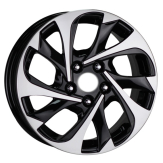 Alu kola AGT 648, 16x6.5 5x114.3 ET35, černá + leštění