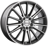 Alu kola CMS C23, 18x8 5x114.3 ET46, černá lesklá + leštění