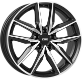 Alu kola CMS C28, 18x7.5 5x112 ET53, černá lesklá + leštění