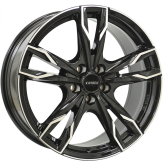 Alu kola IT WHEELS GINA, 17x7.5 5x114.3 ET47, černá lesklá + leštění (zátěžová)