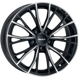 Alu kola MAK MARK, 17x7.5 5x120 ET43, černá lesklá + leštění (zátěžová)
