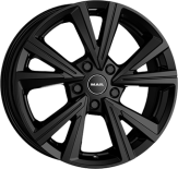 Alu kola MAK QVARZ, 16x6.5 5x114.3 ET40, černá lesklá