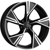 Alu kola MAK STARK, 20x9 5x130 ET56, černá lesklá + leštění (zátěžová)