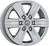 Alu kola MAK STONE 6, 17x7.5 6x130 ET60, stříbrná (zátěžová)