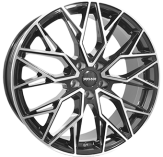 Alu kola MONACO WHEELS GP15-FF, 20x8 5x130 ET39, černá lesklá + leštění (zátěžová)