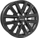Alu kola MONACO WHEELS VT1, 17x6.5 6x120 ET49, černá lesklá (zátěžová)