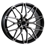 Alu kola Racing Line 3S1067, 20x10.5 5x130 ET64, černá + leštění (zátěžová)