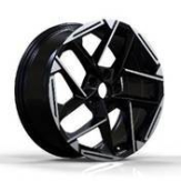 Alu kola Racing Line 3S1267, 17x7 5x114.3 ET48, černá + leštění