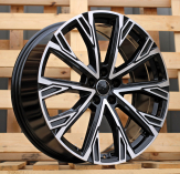 Alu kola Racing Line 3S1277, 21x8.5 5x112 ET43, černá + leštění