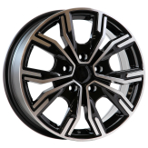 Alu kola Racing Line 6408, 16x6.5 5x114.3 ET45, černá + leštění (zátěžová)
