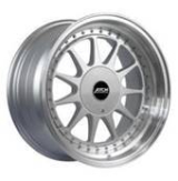 Alu kola Racing Line 7962F, 17x7.5 4x100 ET30, stříbrná + leštěný límec