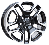 Alu kola Racing Line A5567, 17x7 5x114.3 ET35, černá + leštění