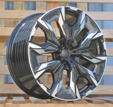 Alu kola Racing Line A5915, 21x8.5 5x112 ET32, černá + leštění (zátěžová)