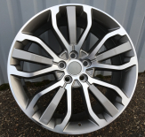 Alu kola Racing Line B1027, 21x9.5 5x120 ET49, šedivá + leštění