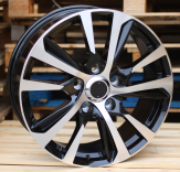 Alu kola Racing Line B1447, 21x8.5 5x150 ET60, černá + leštění (zátěžová)