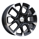 Alu kola Racing Line B1675, 16x6.5 4x98 ET35, černá matná + leštění