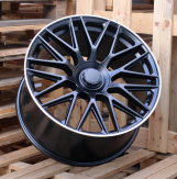 Alu kola Racing Line B1766, 19x9 5x112 ET49, černá matná + leštěný límec