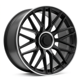 Alu kola Racing Line B1766, 19x9 5x112 ET49, černá matná + leštěný límec