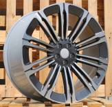 Alu kola Racing Line B1808, 23x9.5 5x120 ET42.5, šedivá + leštění