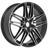 Alu kola Racing Line B1849, 19x7.5 5x114.3 ET48, černá + leštění