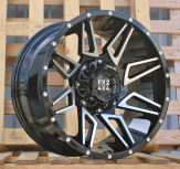 Alu kola Racing Line B1955, 20x10 6x139.7 ET, černá + leštění (zátěžová)