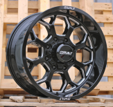 Alu kola Racing Line B1960, 20x10 8x170 ET-19, černá lesklá (zátěžová)