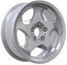 Alu kola Racing Line B2418, 17x8 5x120 ET15, stříbrná + leštěný límec