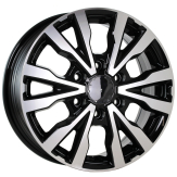Alu kola Racing Line B3025, 16x6.5 6x120 ET50, černá + leštění (zátěžová)
