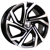 Alu kola Racing Line B5762, 16x6.5 5x112 ET45, černá + leštění