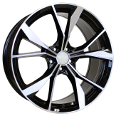 Alu kola Racing Line B5808, 20x8 5x112 ET41, černá + leštění