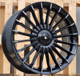 Alu kola Racing Line BK273, 17x8 5x120 ET34, černá + leštěný límec