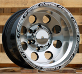 Alu kola Racing Line BY531, 15x10 6x139.7 ET-44, černá matná
