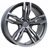 Alu kola Racing Line BY983, 18x8 5x120 ET30, šedivá + leštění