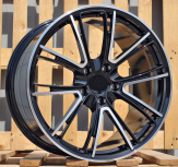 Alu kola Racing Line CQRGW1058, 21x9.5 5x130 ET61, černá + leštění (zátěžová)