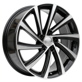 Alu kola Racing Line D2403, 18x8 5x112 ET45, černá + leštění