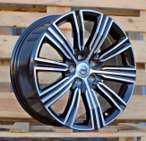 Alu kola Racing Line F0086, 18x8 5x108 ET42, černá + leštění