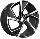 Alu kola Racing Line FBX264, 19x8.5 5x112 ET35, černá + leštění