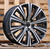 Alu kola Racing Line H3337F, 19x8.5 5x108 ET47, černá + leštění