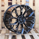 Alu kola Racing Line H5083, 21x10 5x130 ET50, černá + leštění (zátěžová)