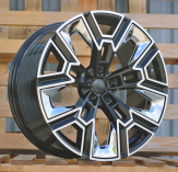 Alu kola Racing Line HF5220, 20x10 5x112 ET46, černá + leštění (zátěžová)